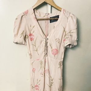 Reformation Pink Floral Maxi Dress